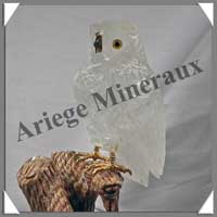 CHOUETTES (Couple) - CRISTAL de ROCHE - 290x180x120 mm - 2720 grammes - A005