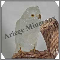 CHOUETTES (Couple) - CRISTAL de ROCHE - 290x180x120 mm - 2720 grammes - A005