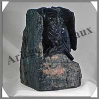 CHOUETTE - DUMORTIERITE - 135x90x85 mm - 1500 grammes - A001