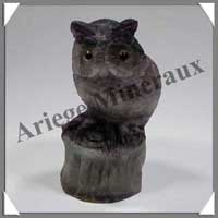 CHOUETTE - FLUORITE VIOLETTE - 90 mm - 310 grammes - C003