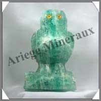CHOUETTE - FLUORITE VERTE - 160 mm - 2250 grammes - C001