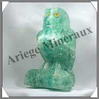 CHOUETTE - FLUORITE VERTE - 160 mm - 2250 grammes - C001