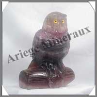 CHOUETTE - FLUORITE VIOLETTE - 150 mm - 1760 grammes - C002