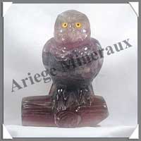 CHOUETTE - FLUORITE VIOLETTE - 150 mm - 1760 grammes - C002