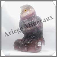 CHOUETTE - FLUORITE VIOLETTE - 150 mm - 1760 grammes - C002