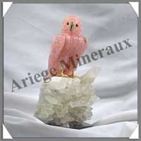 CHOUETTE - QUARTZ ROSE - 210 mm - 1500 grammes - A001