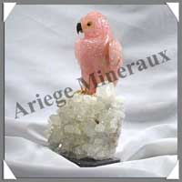 CHOUETTE - QUARTZ ROSE - 210 mm - 1500 grammes - A001