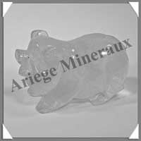 COCHON - CRISTAL de ROCHE - 75x50x40 mm - 215 grammes - A002