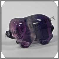 COCHON - FLUORITE ARC en CIEL - 50x30x20 mm - 50 grammes - A001