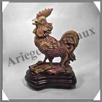 COQ - JASPE PAYSAGE - 230x165x70 mm - 2180 grammes - A001