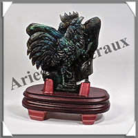 COQ - LABRADORITE - 130x110x25 mm - 630 grammes - A001
