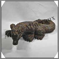 CROCODILE - JASPE BAMBOU - 260x130x60 mm - 1260 grammes - A001