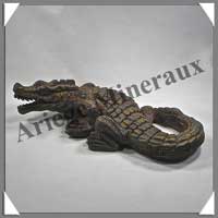 CROCODILE - JASPE BAMBOU - 260x130x60 mm - 1260 grammes - A001
