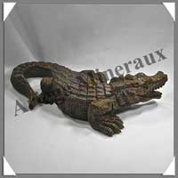 CROCODILE - JASPE BAMBOU - 260x130x60 mm - 1260 grammes - A001