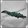 CROCODILE - MALACHITE - 180x40x20 mm - 229 grammes - P001 Zare