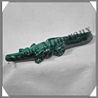 CROCODILE - MALACHITE - 180x40x20 mm - 229 grammes - P001
