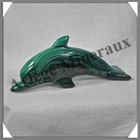 DAUPHIN - MALACHITE - 120x50x35 mm - 197 grammes - P001