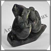 DINOSAURES - LABRADORITE - 75x65x20 mm - 154 grammes - A001