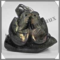 DINOSAURES - LABRADORITE - 75x65x20 mm - 154 grammes - A001