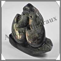 DINOSAURES - LABRADORITE - 75x65x20 mm - 154 grammes - A001