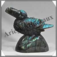 DODO (Dronte) - LABRADORITE - 110x90x30 mm - 275 grammes - A001
