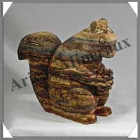 ECUREUIL - JASPE du KALAHARI - 100x95x50 mm - 540 grammes - A002