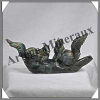 ECUREUILS (Couple) - LABRADORITE - 140x70x25 mm - 180 grammes - A001