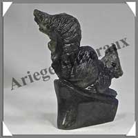 ECUREUIL - LABRADORITE - 60x60x15 mm - 60 grammes - A003