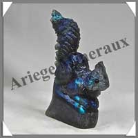 ECUREUIL - LABRADORITE - 60x60x15 mm - 60 grammes - A003