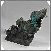 ECUREUIL - LABRADORITE - 90x80x20 mm - 140 grammes - A004