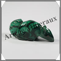 ECUREUIL - MALACHITE - 40x40x30 mm - 55 grammes - B001