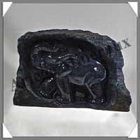 ELEPHANT - DUMORTIERITE - 130x85x70 mm - 1 180 grammes - A002