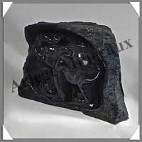 ELEPHANT - DUMORTIERITE - 130x85x70 mm - 1 180 grammes - A002