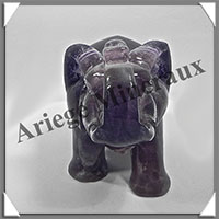 ELEPHANT - FLUORITE VIOLETTE - 170x110x75 mm - 1 795 grammes - A006
