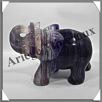 ELEPHANT - FLUORITE VIOLETTE - 170x110x75 mm - 1 795 grammes - A006