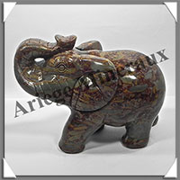ELEPHANT - JASPE BAMBOU - 170x110x75 mm - 1 620 grammes - A001