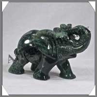 ELEPHANT - JASPE KAMBAMBA - 90x55x50 mm - 135 grammes - C001