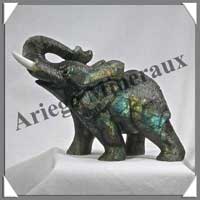 ELEPHANT - LABRADORITE - 190x115x70 mm - 890 grammes - A006