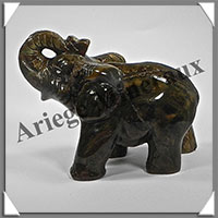 ELEPHANT - LION'S SKIN - 110x75x55 mm - 385 grammes - A001