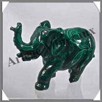 ELEPHANT - MALACHITE - 115x75x50 mm - 460 grammes - P001