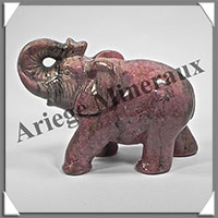 ELEPHANT - RHODONITE - 110x75x50 mm - 500 grammes - A003