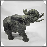 ELEPHANT - SERPENTINE - 175x140x105 mm - 1350 grammes - A001