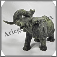 ELEPHANT - SERPENTINE - 175x140x105 mm - 1350 grammes - A001