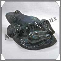 GRENOUILLE - LABRADORITE - 140x65x65 mm - 840 grammes - A001