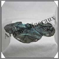 GRENOUILLES (Couple) - LABRADORITE - 160x90x35 mm - 270 grammes - A005