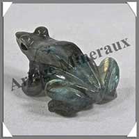 GRENOUILLE - LABRADORITE - 40x25x20 mm - 20 grammes - A006