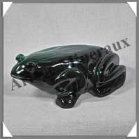 GRENOUILLE - MALACHITE - 85x55x30 mm - 242 grammes - P005