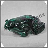 GRENOUILLE - MALACHITE - 90x55x30 mm - 234 grammes - P006