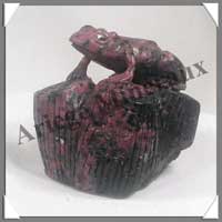 GRENOUILLE - ZOIZITE RUBIS - 50x45x45 mm - 150 grammes - C002