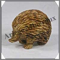 HERISSON - JASPE du KALAHARI - 50x45x45 mm - 90 grammes - C001